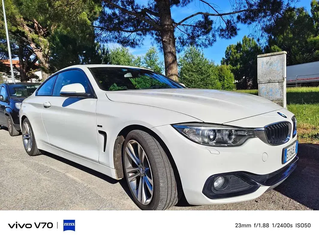 Usata BMW 420 Sport Line 184 CV (135 kW) 2014 Bianco Coupé