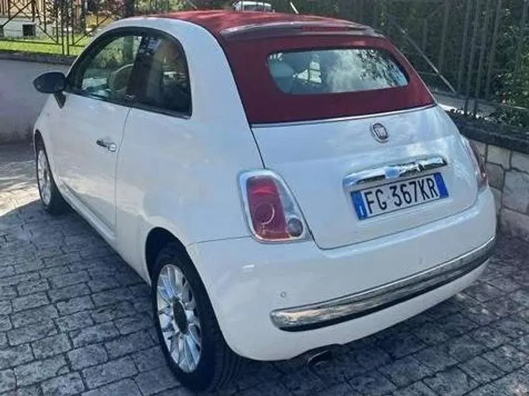 Usata Fiat 500C Lounge 69 CV (50 kW) 2013 Bianco Cabrio