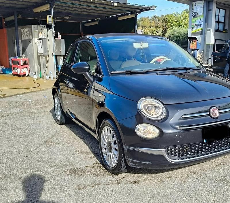 Usata Fiat 500C 69 CV (50 kW) 2017 Nero Cabrio