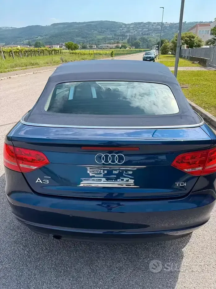 Usata Audi A3 Cabriolet 140 CV (102 kW) 2010 Blu Cabrio