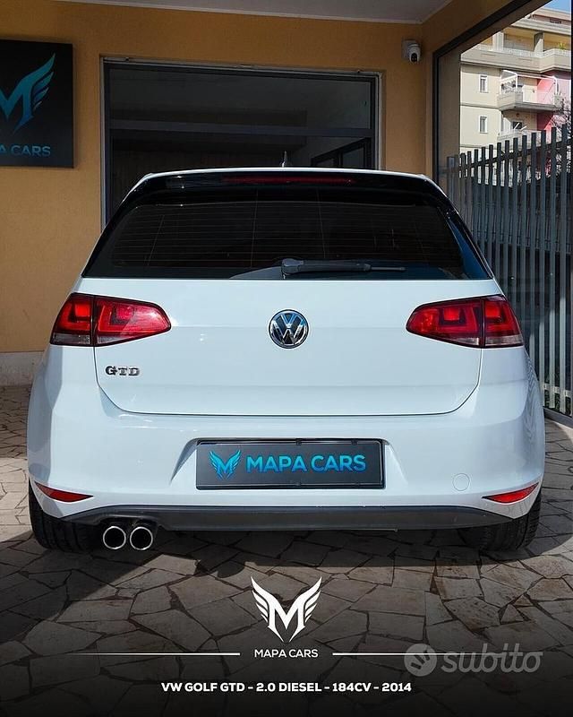 Usata VW Golf VII Highline 184 CV (135 kW) 2014 Bianco Berlina