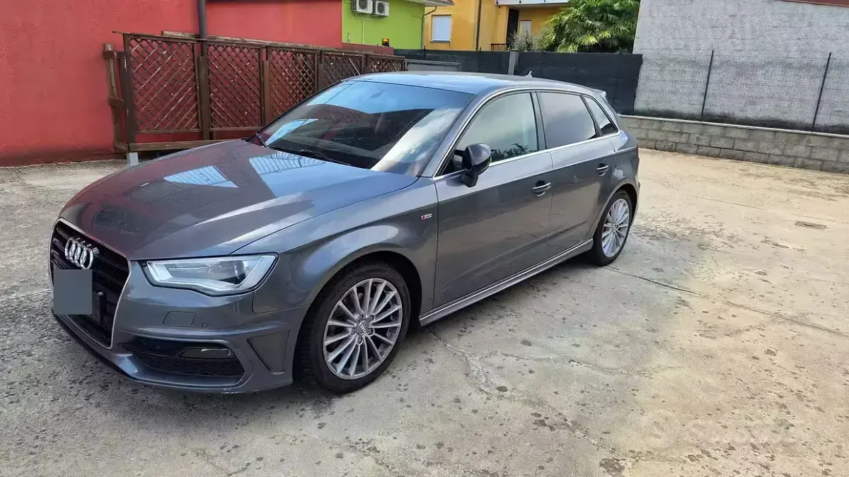 Usata Audi A3 S-Line 110 CV (80 kW) 2016 Grigio Berlina