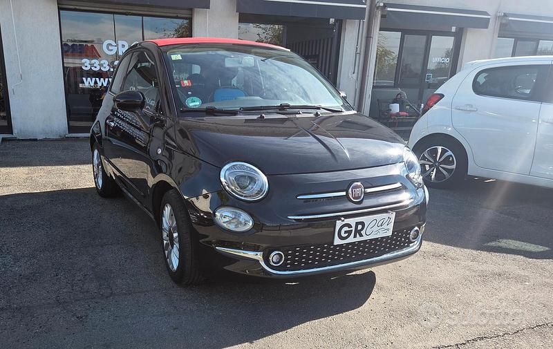 Usata Fiat 500C Lounge 69 CV (50 kW) 2018 Nero Cabrio
