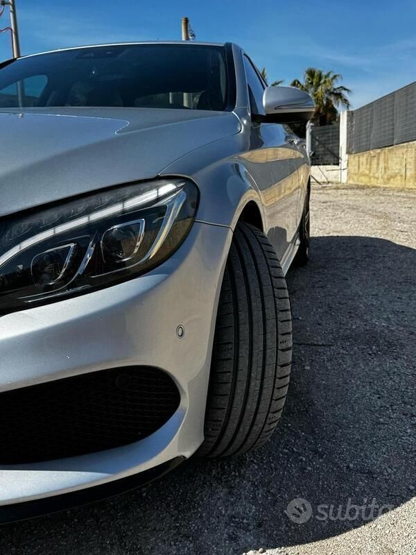 Usata Mercedes C250 Premium Plus 204 CV (150 kW) 2015 Grigio Berlina