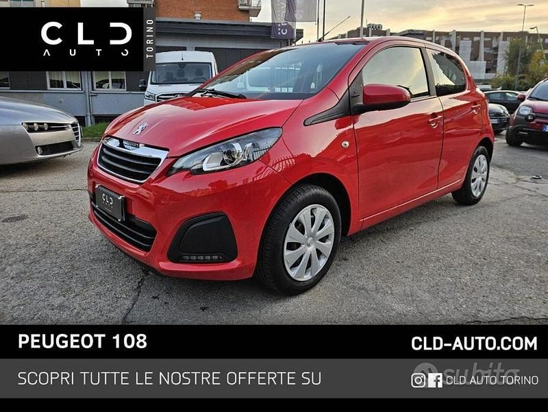 Rosso Usata 2021 Peugeot 108 S Tre volumi | 9500 € (Buon prezzo) - Immagine 1/4