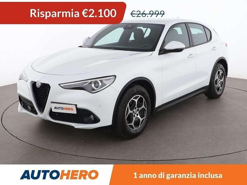 Bianco Usata 2022 Alfa Romeo Stelvio Business SUV | 24.899 € (Buon prezzo) - Immagine 1/4