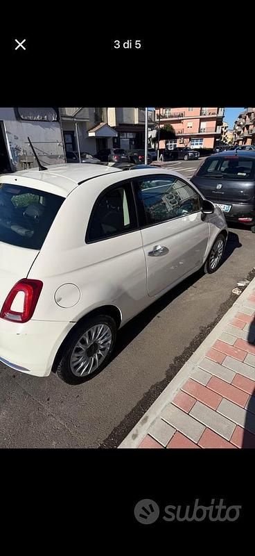 Usata Fiat 500 95 CV (69 kW) 2018 Bianco Utilitaria