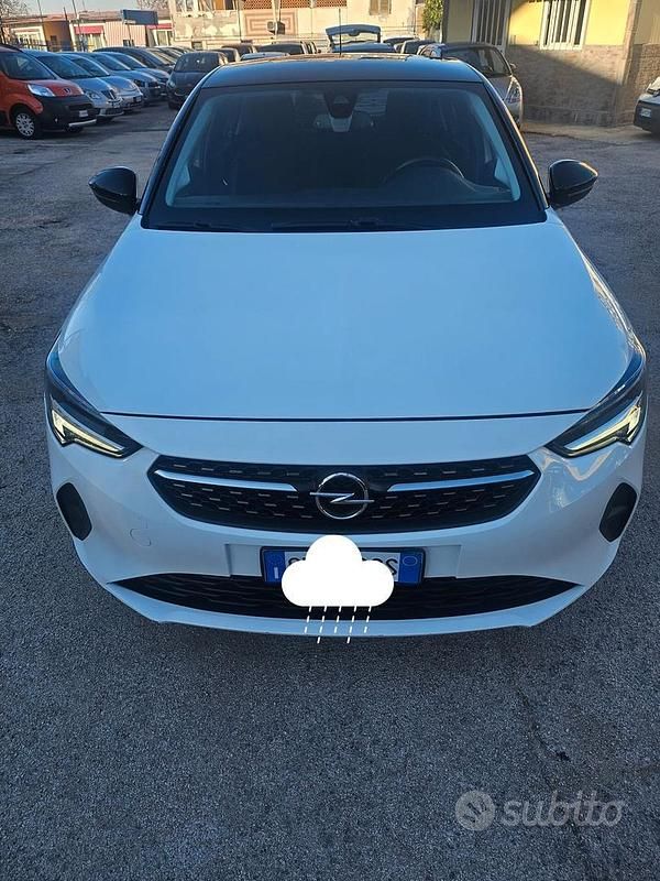 Bianco Usata 2021 Opel Corsa Elegance Tre volumi | 10.000 € (Buon prezzo) - Immagine 1/4