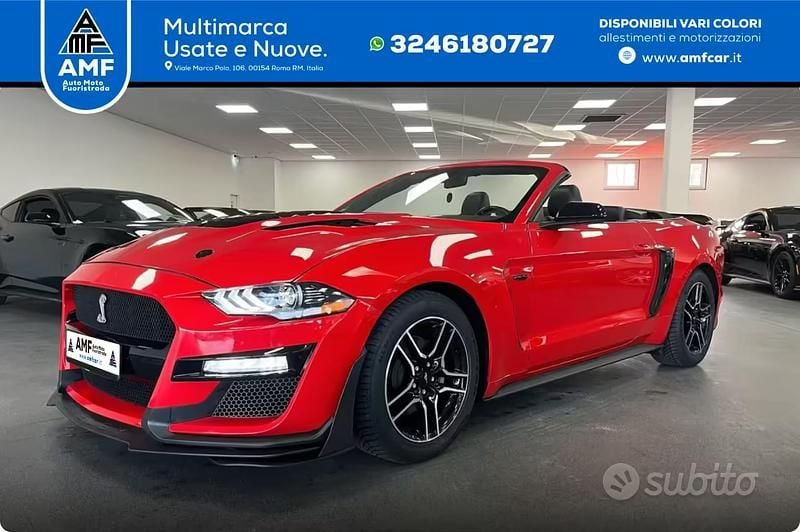 Usata Ford Mustang Premium 314 CV (230 kW) 2022 Rosso Cabrio
