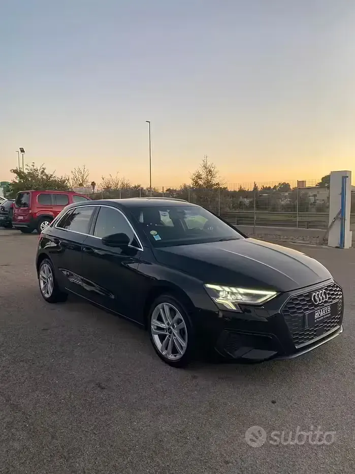 Usata Audi A3 Advanced 116 CV (85 kW) 2021 Nero Berlina