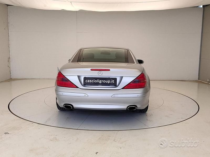 Usata Mercedes SL600 500 CV (367 kW) 2003 Grigio Cabrio