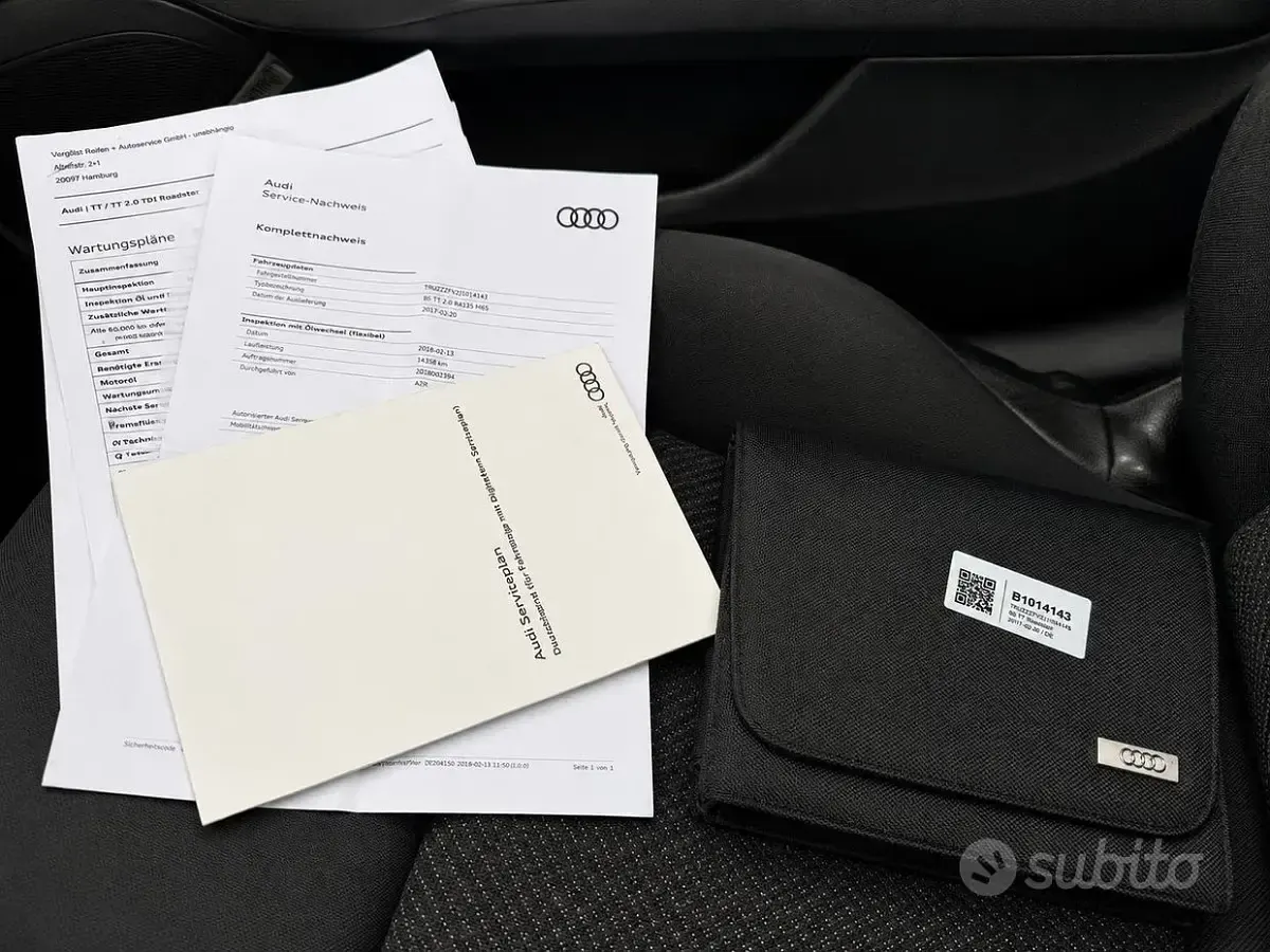 Usata Audi TT Roadster 184 CV (135 kW) 2018 Nero Cabrio