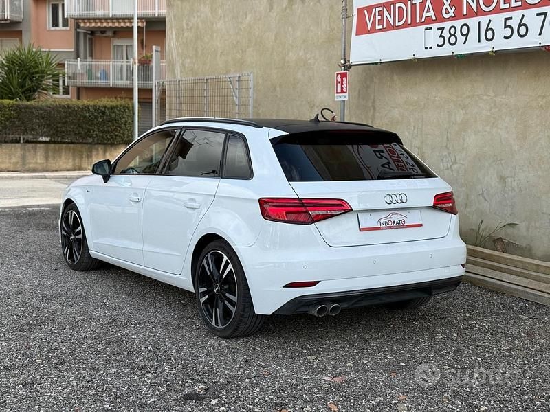 Usata Audi A3 150 CV (110 kW) 2018 Bianco Berlina