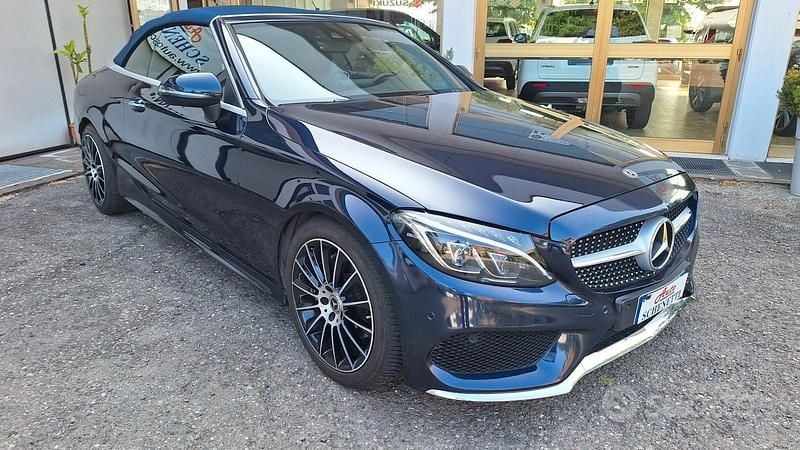 Usata Mercedes C220 Executive 169 CV (124 kW) 2018 Blu Cabrio