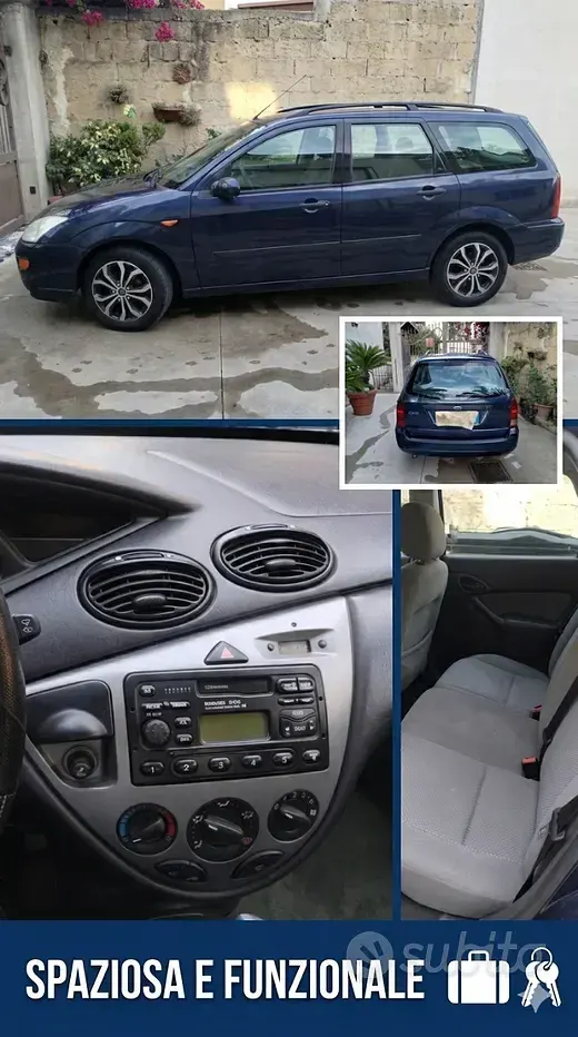 Usata Ford Focus Zetec 116 CV (85 kW) 2001 Blu Station wagon