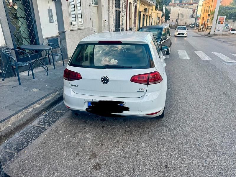 Usata VW Golf VII 110 CV (80 kW) 2013 Bianco Berlina