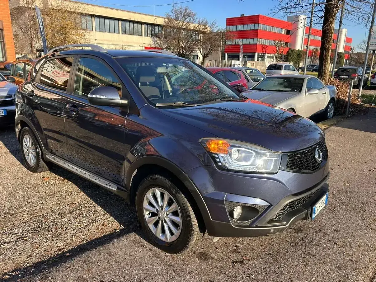Usata SsangYong Korando 148 CV (108 kW) 2014 Blu/azzurro SUV