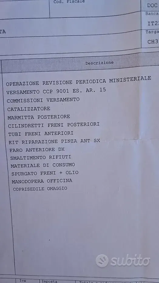 Usata Fiat Panda 2003 Verde Utilitaria