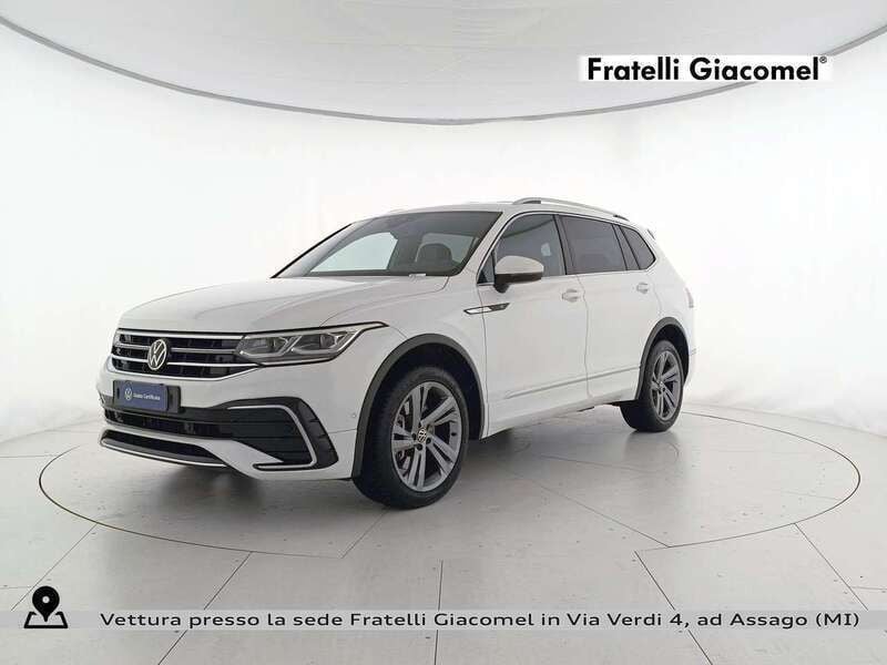 Bianco Usata 2022 VW Tiguan Allspace R-line SUV | 37.900 € (Buon prezzo) - Immagine 1/4