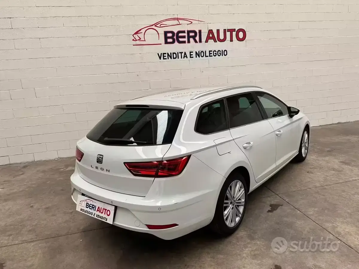 Usata Seat Leon 150 CV (110 kW) 2018 Bianco Station wagon