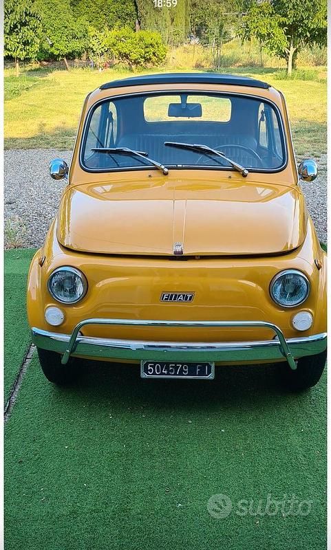 Usata Fiat 500 1970 Giallo Utilitaria
