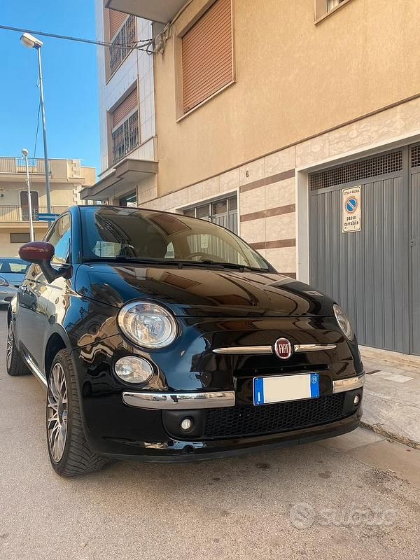 Usata Fiat 500 100 CV (73 kW) 2009 Nero Cabrio