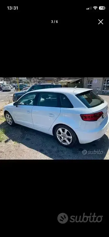 Usata Audi A3 110 CV (80 kW) 2017 Bianco Berlina