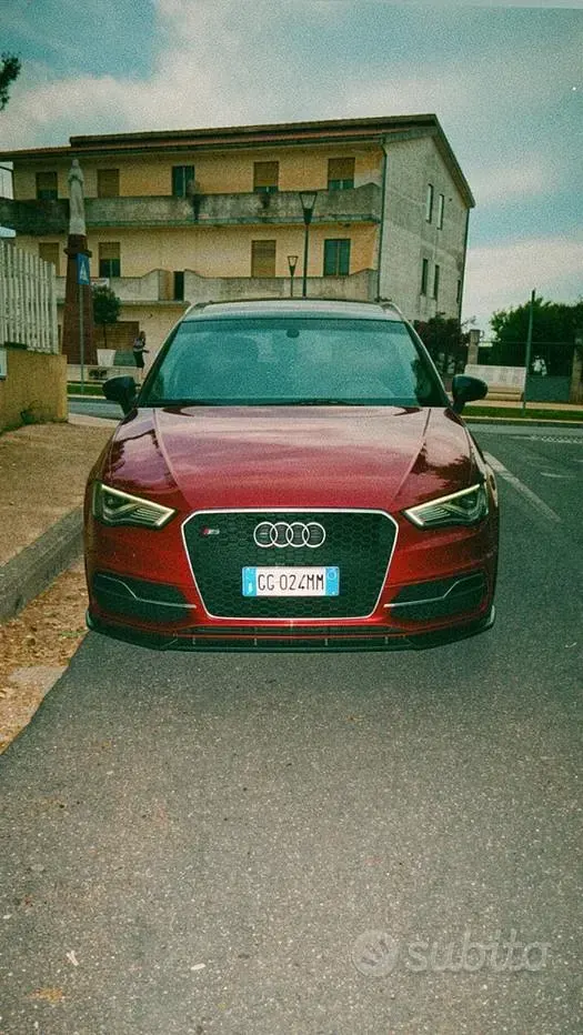 Usata Audi S3 300 CV (220 kW) 2014 Rosso Berlina
