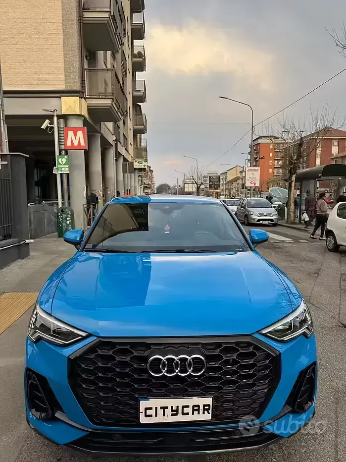Usata Audi Q3 Sportback S-Line 150 CV (110 kW) 2020 Blu SUV