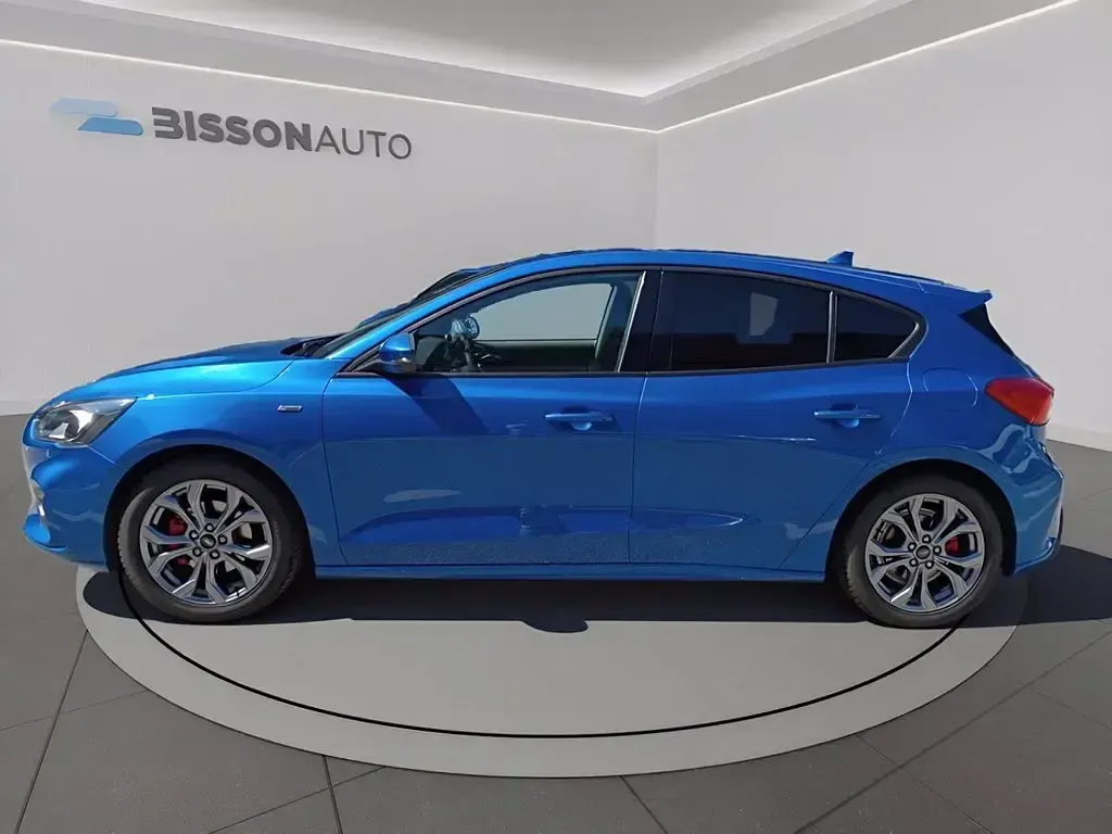Usata Ford Focus ST-Line X 155 CV (114 kW) 2021 Desert island blue (metallizzato) Berlina