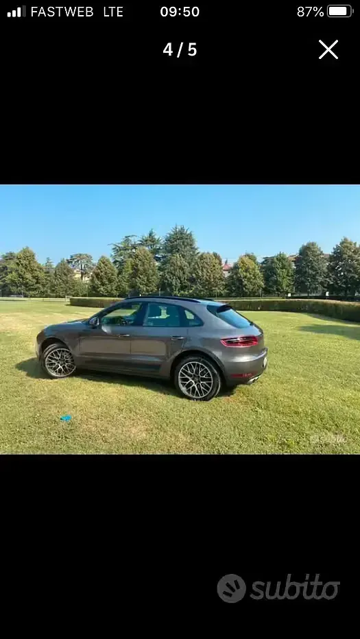 Usata Porsche Macan 250 CV (183 kW) 2014 Grigio SUV