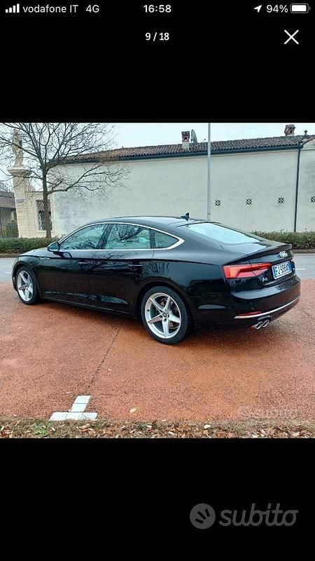 Usata Audi A5 190 CV (139 kW) 2017 Nero Coupé