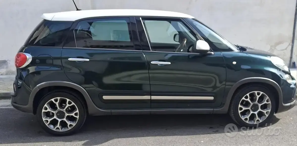 Usata Fiat 500L Trekking 105 CV (77 kW) 2014 Verde Monovolume