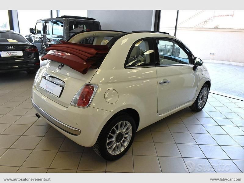 Usata Fiat 500C Lounge 69 CV (50 kW) 2013 Bianco Cabrio