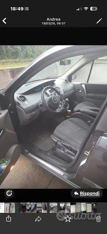 Usata Renault Mégane II 130 CV (95 kW) 2007 Grigio Monovolume