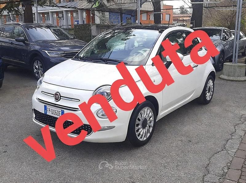 Usata Fiat 500 Lounge 69 CV (50 kW) 2018 Bianco Utilitaria