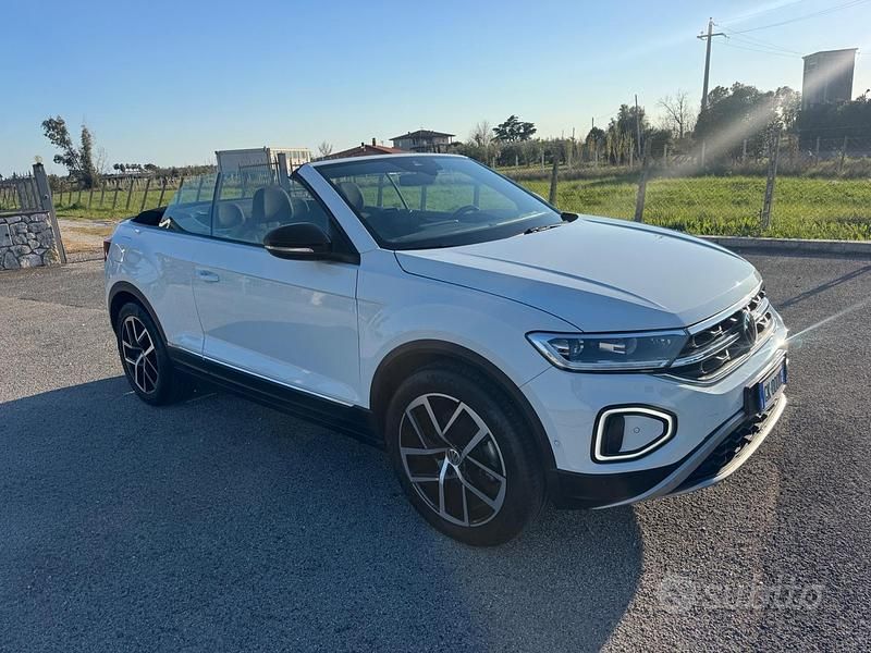 Usata VW T-Roc Cabriolet Style 115 CV (84 kW) 2024 Bianco Cabrio