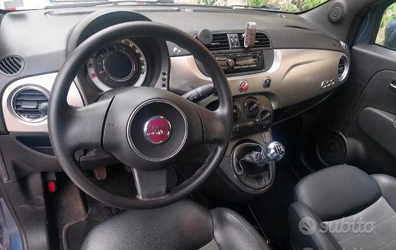 Usata Fiat 500 85 CV (62 kW) 2011 Blu Berlina