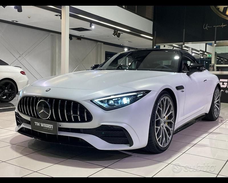 Bianco Usata 2024 Mercedes SL43 AMG AMG Line Premium Plus Cabrio | 109.999 € (Buon prezzo) - Immagine 1/4