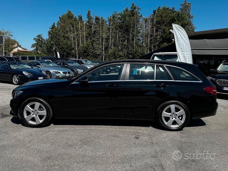 Usata Mercedes C180 Exclusive 116 CV (85 kW) 2016 Nero Station wagon