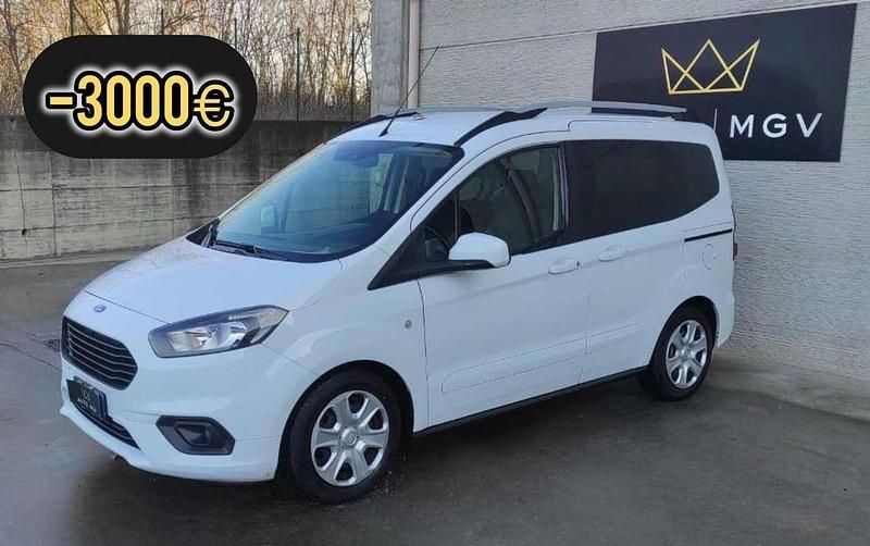 Bianco Usata 2020 Ford Tourneo Courier Monovolume | 8900 € (Ottimo prezzo) - Immagine 1/4