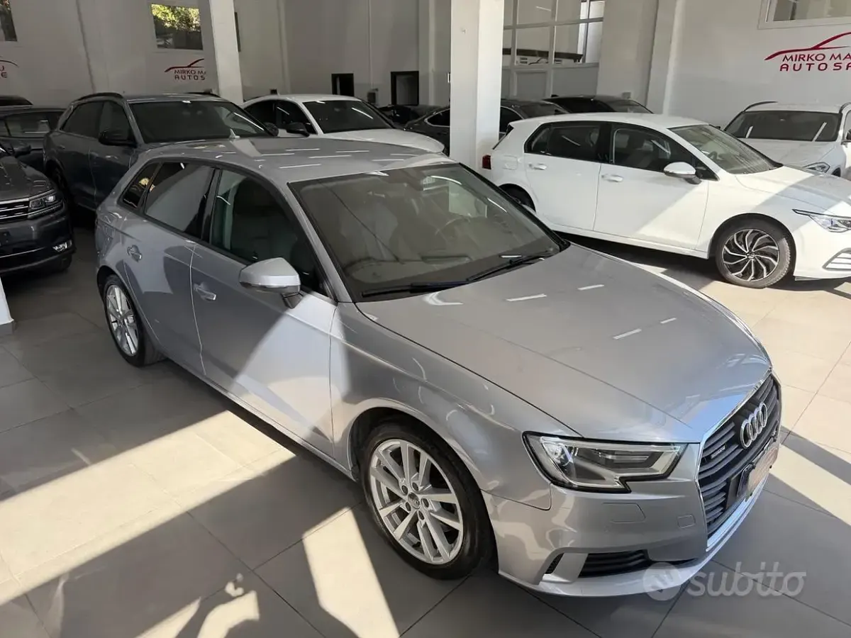 Usata Audi A3 Sport 184 CV (135 kW) 2018 Grigio Berlina