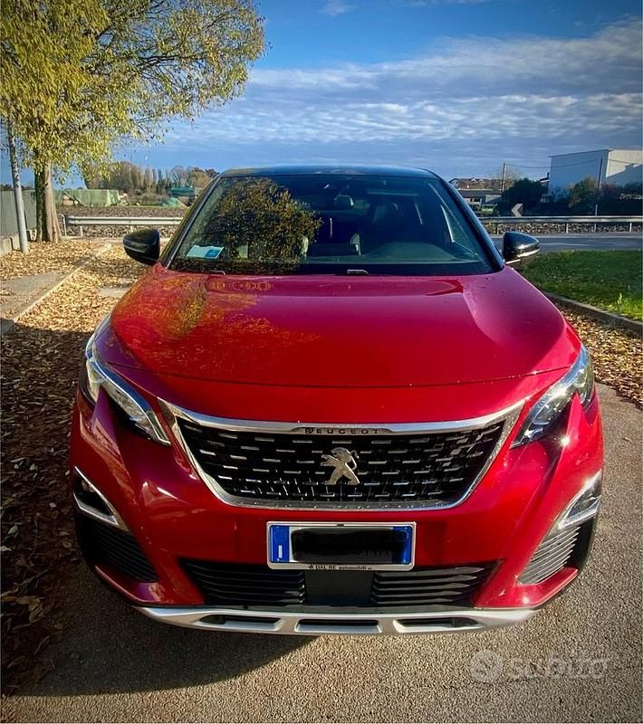 Usata Peugeot 3008 GT-line 131 CV (96 kW) 2018 Rosso SUV