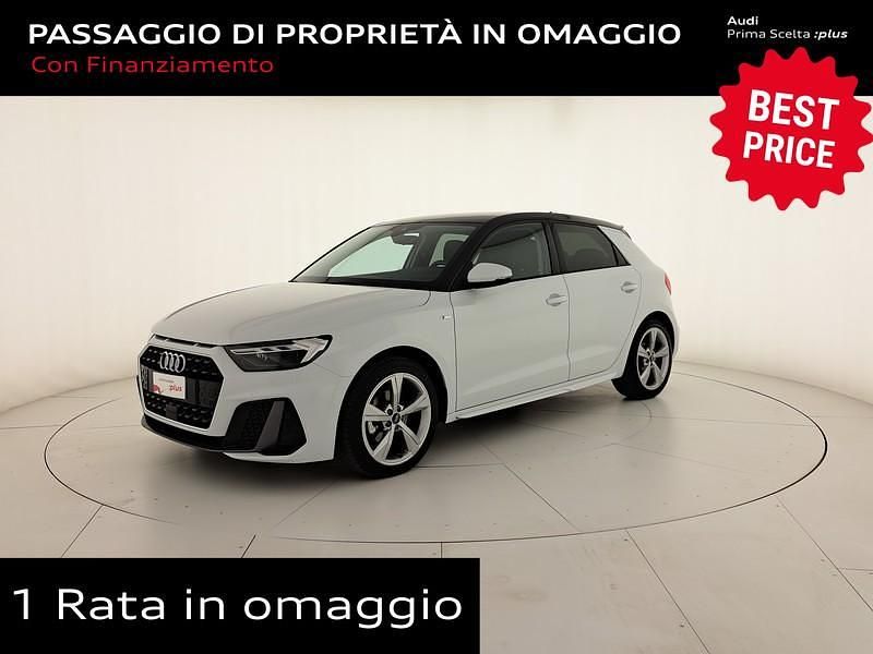 Bianco ghiacciaio metallizzato nero mito metallizzato Usata 2025 Audi A1 Sportback S-Line Utilitaria | 26.900 € (Ottimo prezzo) - Immagine 1/4