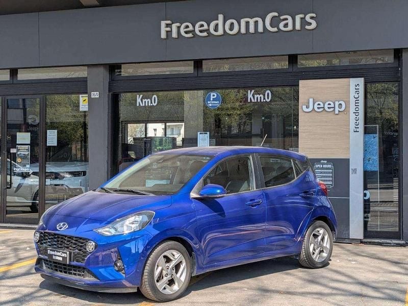 Usata Hyundai i10 Prime 67 CV (49 kW) 2022 Blu Utilitaria
