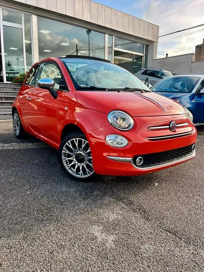 Usata Fiat 500C 69 CV (50 kW) 2017 Arancione Cabrio