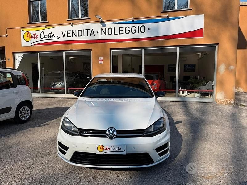 Usata VW Golf VII R 300 CV (220 kW) 2014 Bianco Berlina