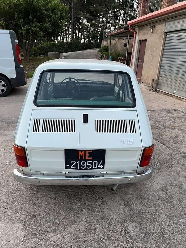 Usata Fiat 126 1970 Bianco Utilitaria