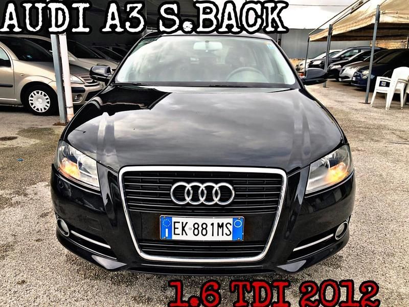 Usata Audi A3 90 CV (66 kW) 2012 Nero Utilitaria