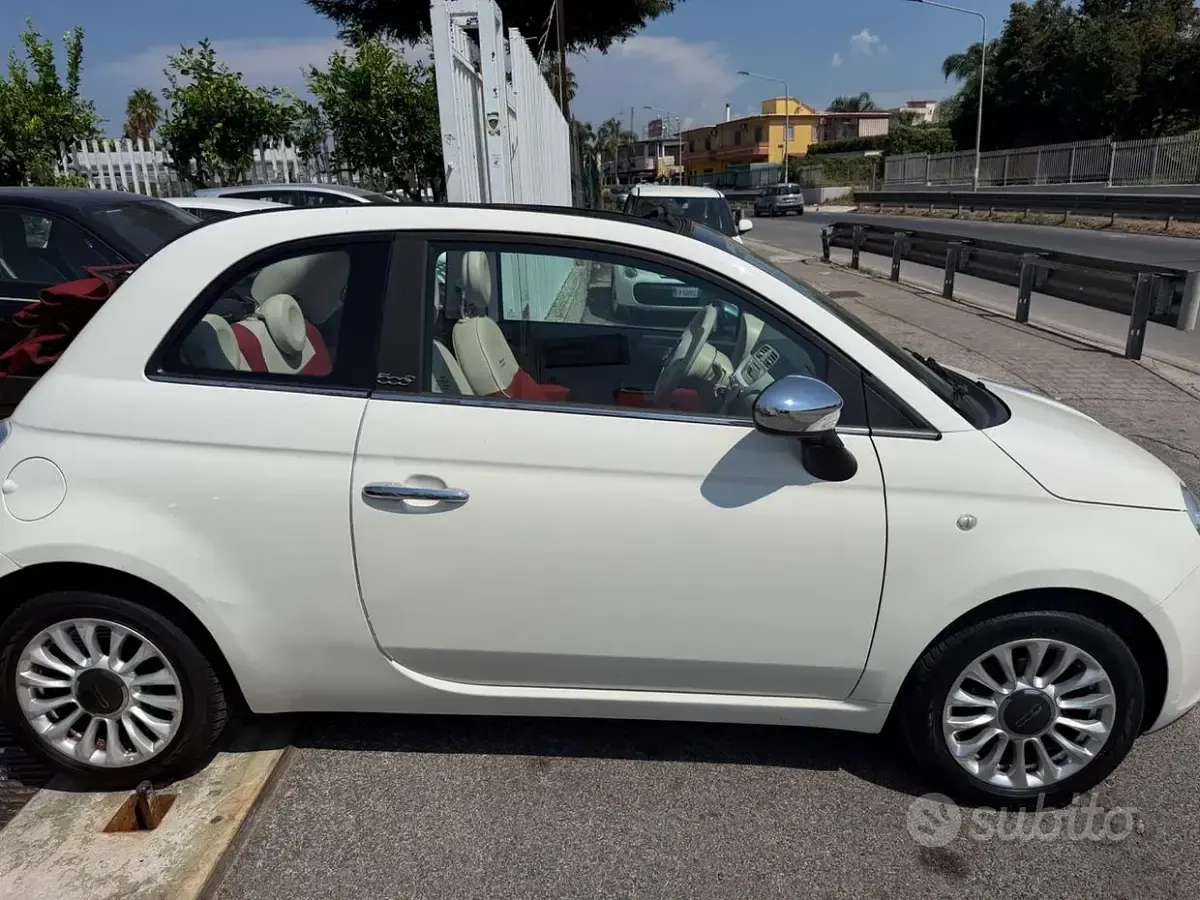 Usata Fiat 500 69 CV (50 kW) 2013 Bianco Cabrio
